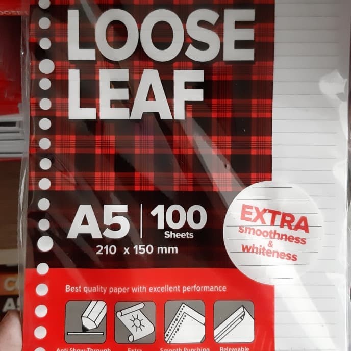 

loose leaf a5 isi 100 garis