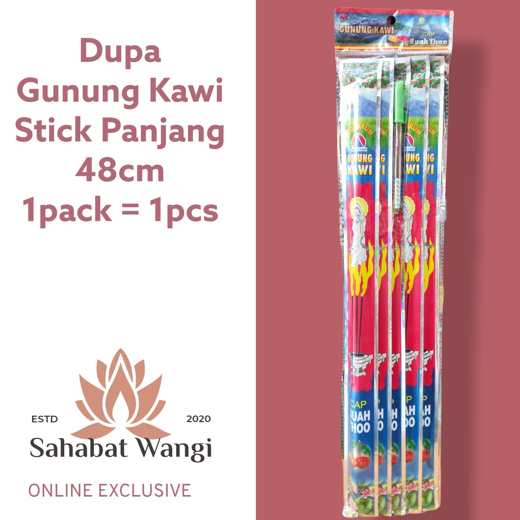 Dupa Gunung Kawi Cap Buah Thoo Stick JUMBO 48Cm (1 SLOP)