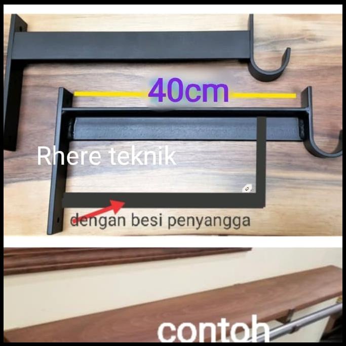 Rak Siku Besi L ,Gantungan Baju,Gantungan Burung Jemuran Heavy Duty