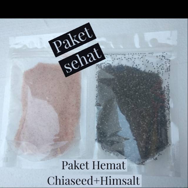 

Paket Sehat ( Chia seed 100GR + Himsalt 100 GR)