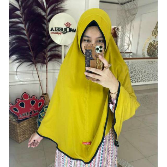 (GROSIR TERMURAH!!) Lijum List Jumbo Anqueela  Jilbab Instant Khimar Syar'i Jersi Super-3