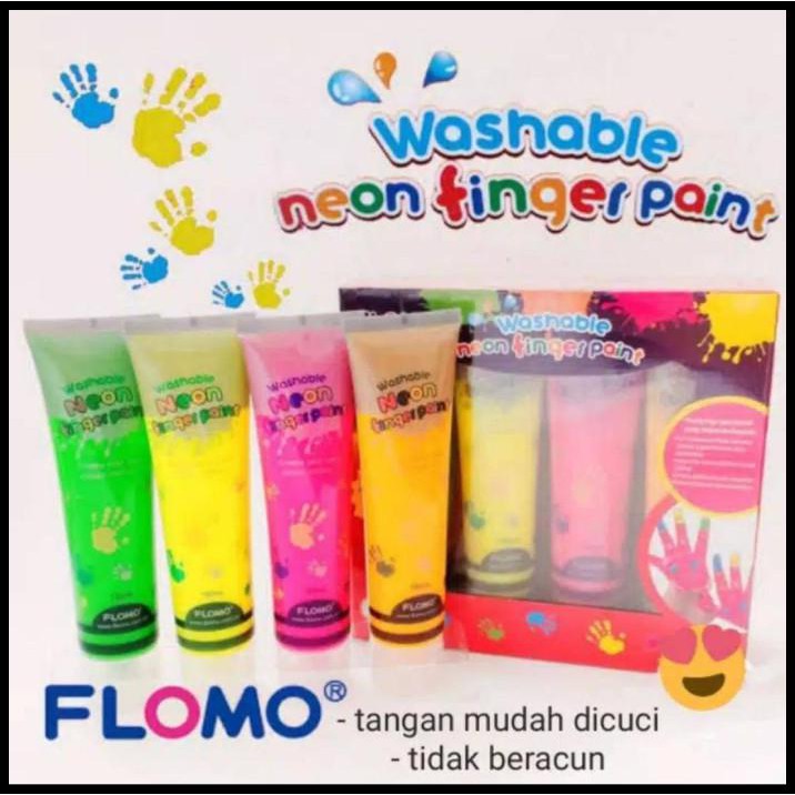 

Best Sale Flomo Neon Fingerpaint Washable Finger Paint