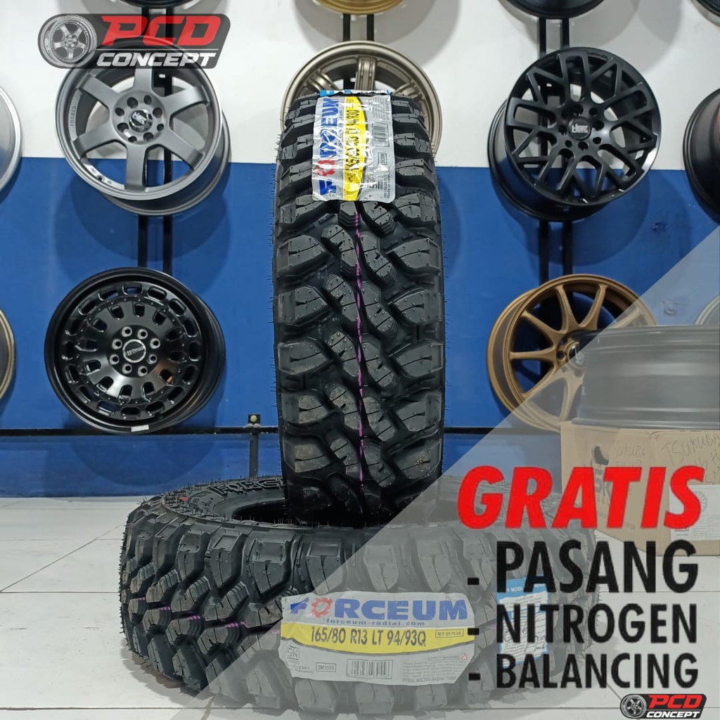 BAN MOBIL CARRY GRANDMAX R13 KEMBANGAN PACUL 165/80 R13 FORCEUM MT08 / FORCEUM M/T 08 PLUS 165 80 R1