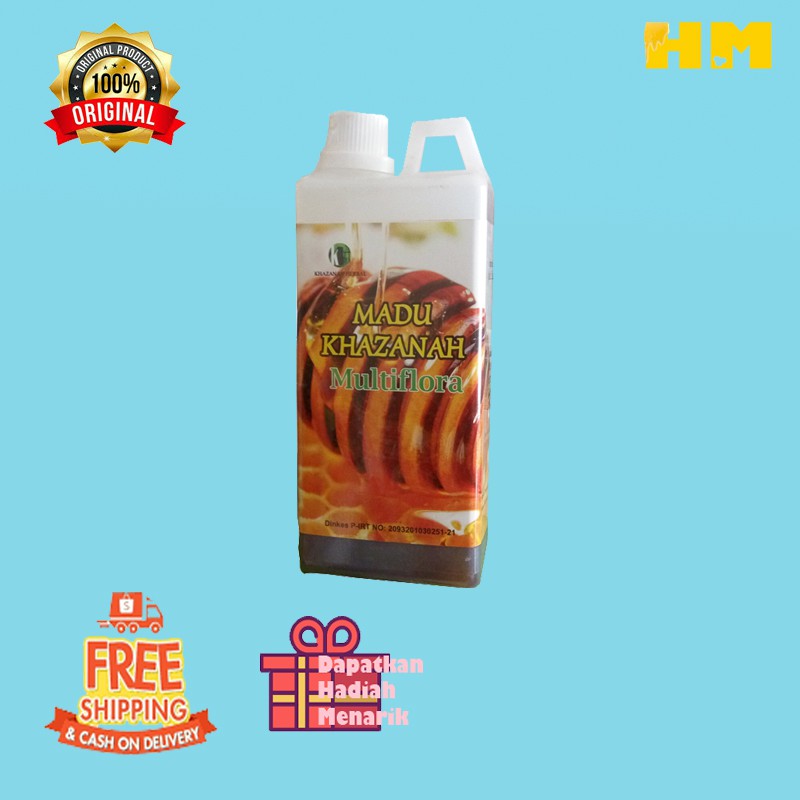 

Madu Hutan Khazanah 1kg / Madu Asli 100% Original Obat Daya tahan tubuh dan penambah stamina