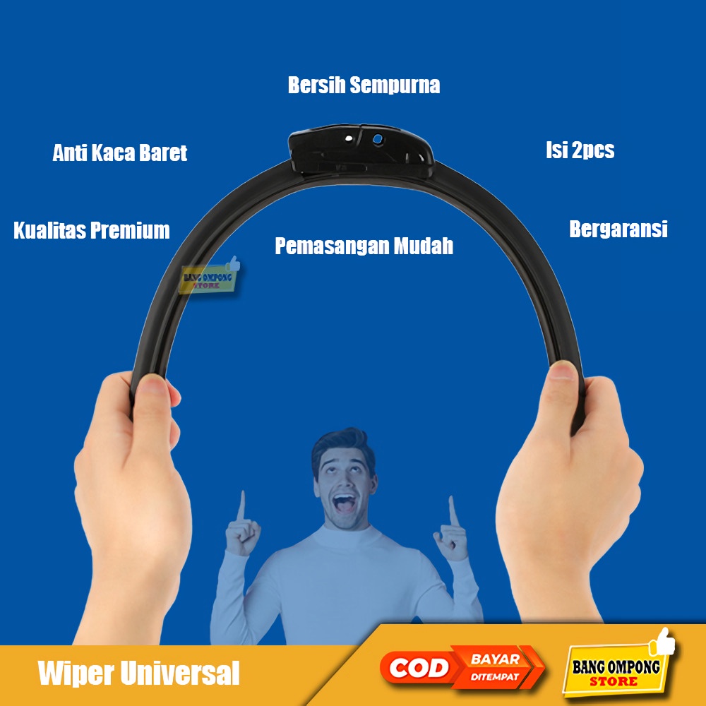 Wiper Kaca Mobil Frameless Universal 2 Pcs Wiper Avanza Xenia Wifer Avanza Karet Wiper Avanza Wipper Avanza Xenia Lama