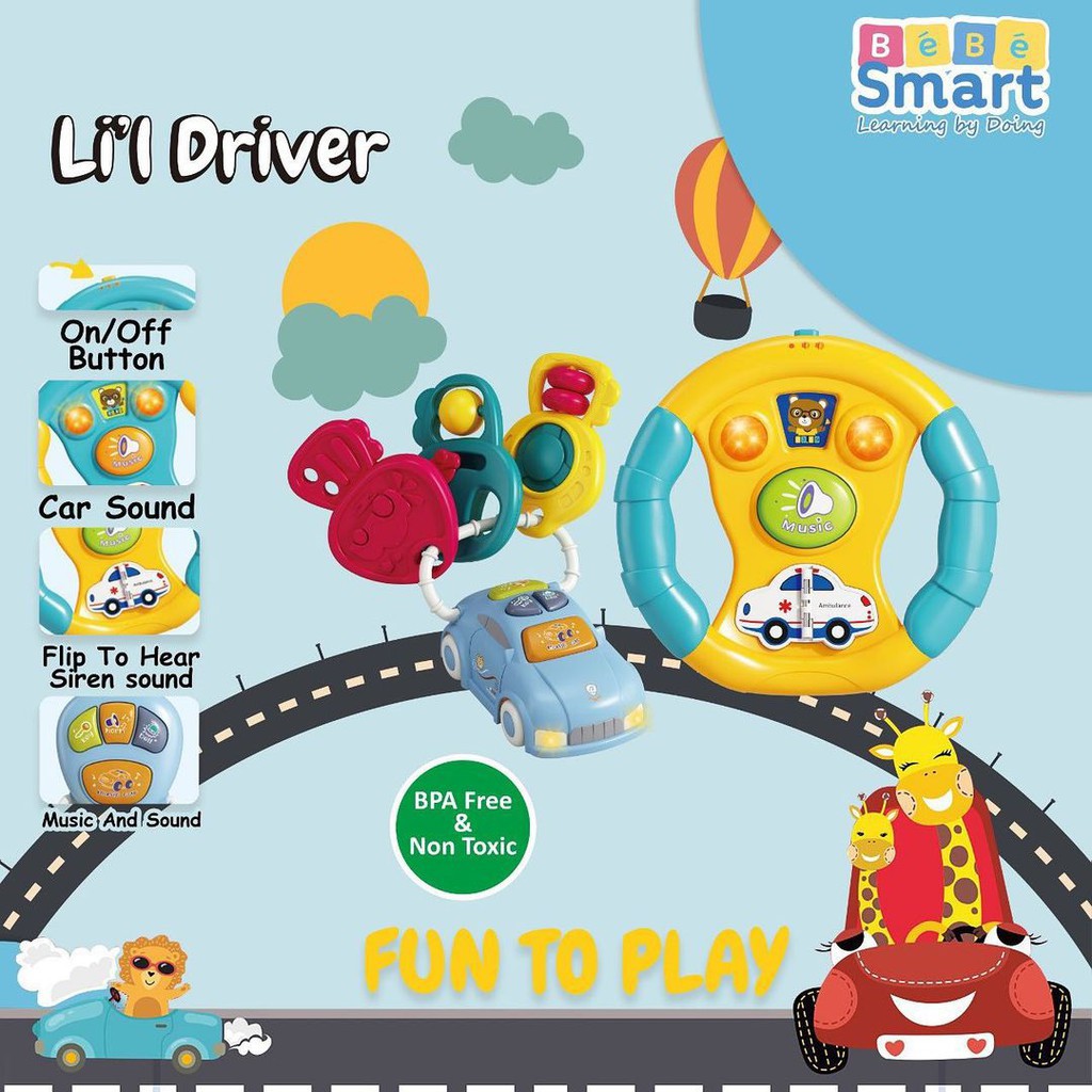 bebe smart lil driver/mainan anak