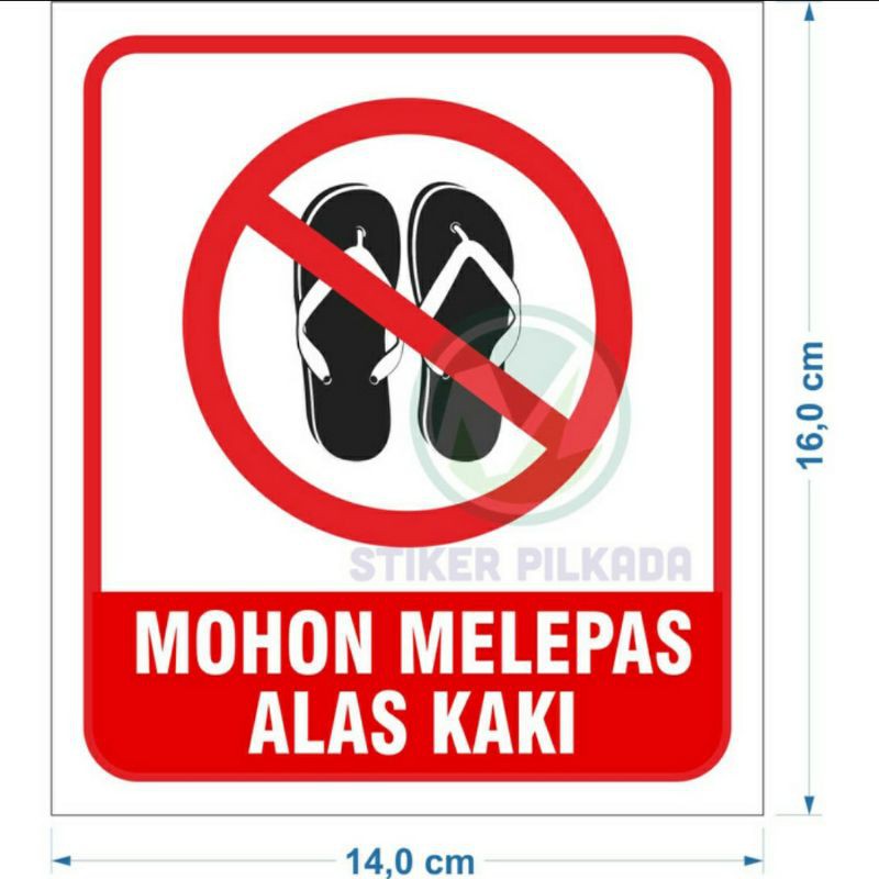 

STIKER MOHON MELEPAS ALAS KAKI 14x16CM