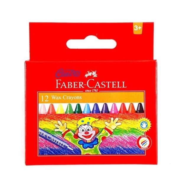 

Wax Crayon Faber Castell uk 75mm x12wax ori 100%