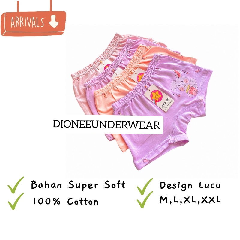 CD Celana Dalam Anak Boxer Anak Perempuan Cewek Remaja Katun Adem Kualitas Import Celana Dalam Boxer Anak Bayi