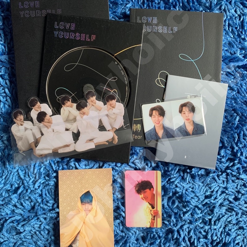 [baca desc] jhope answer e taehyung v postcard pc photocard love yourself bts album