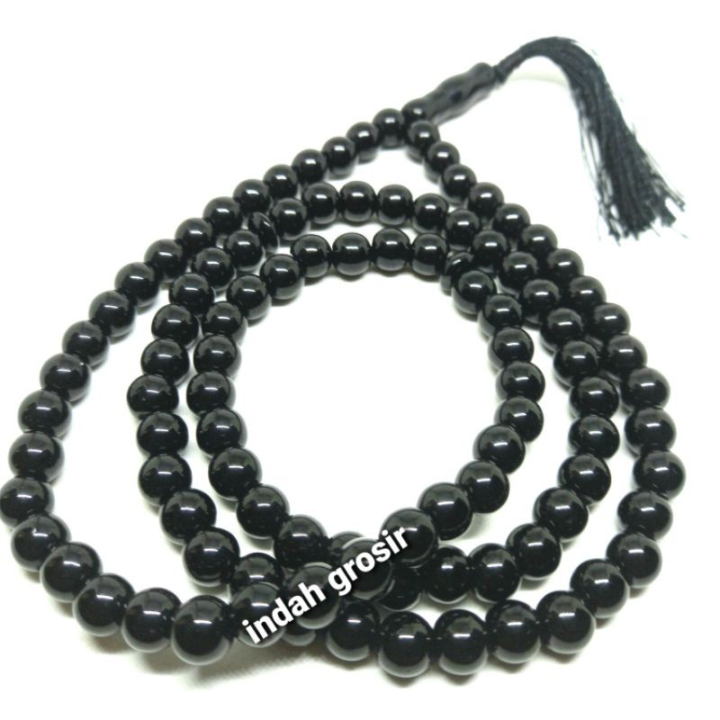 TASBIH BATU BLACK ONIX 8MM 99BUTIR