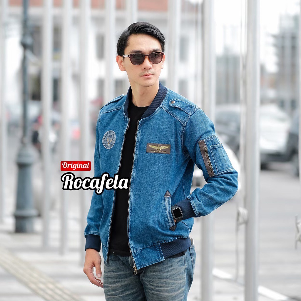 JAKET LEVI PRIA BIG SIZE / JAKET JEANS PRIA JUMBO M L XL XXL TERBARU / JAKET BOMBER JEANS COWOK ORIGINAL DISTRO ROCAFELA