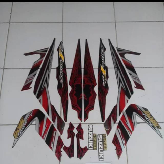 Striping satria fu 2011 hitam