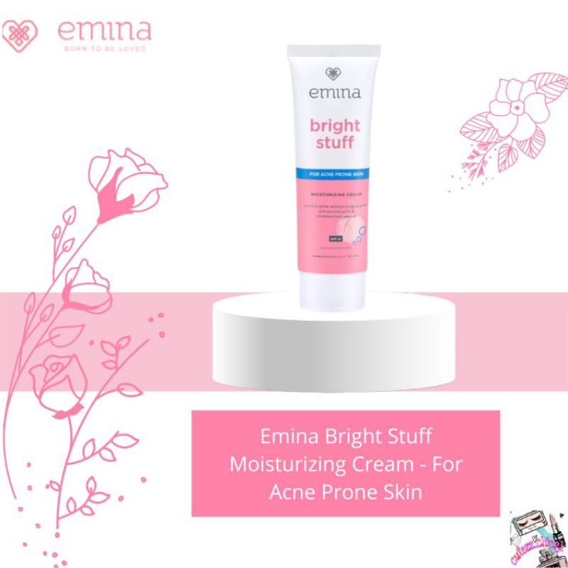 ☃Cutezz_Ching1☃Emina Bright Stuff For Acne Prone Skin Moisturizing Cream 20ml
