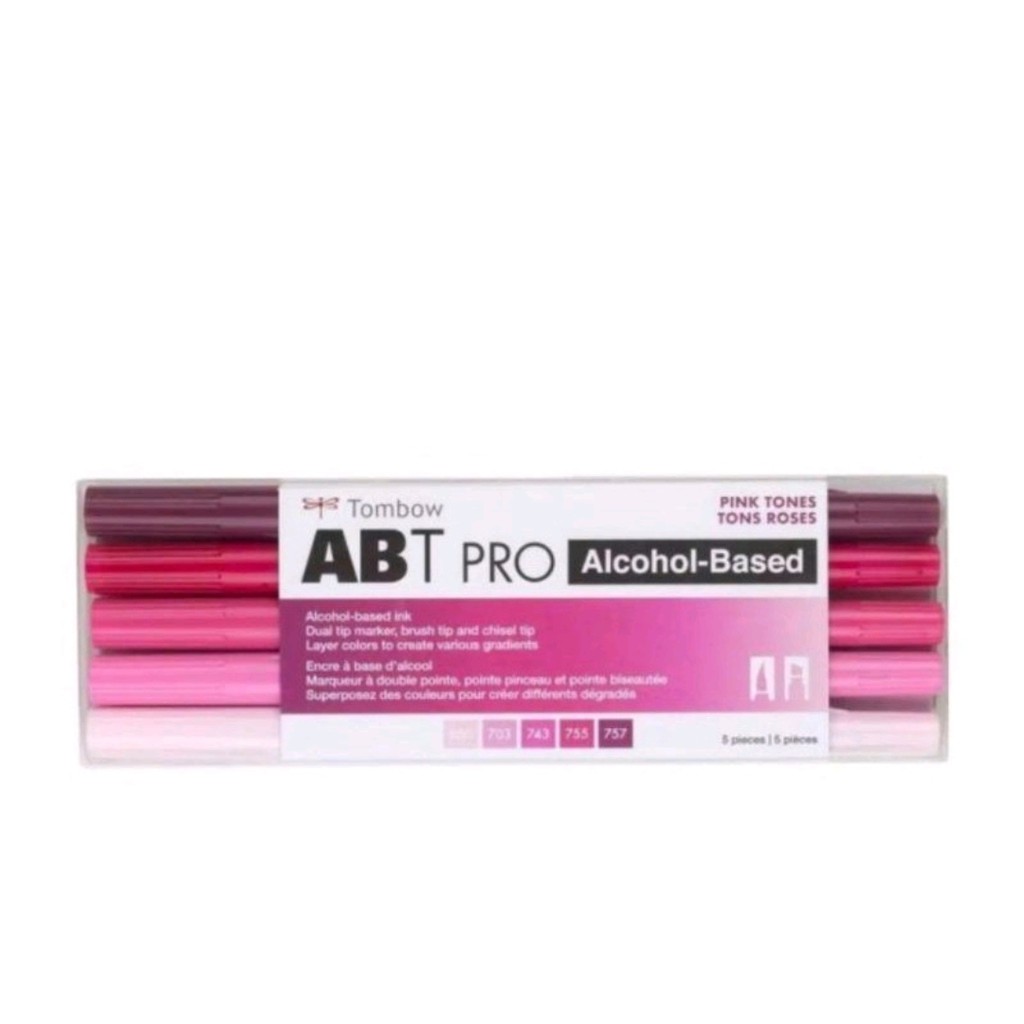 

tombow abt pro pink tones isi 5 bonus tipex tombow