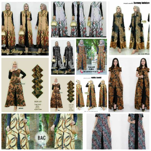 Longcardy outer batik modern