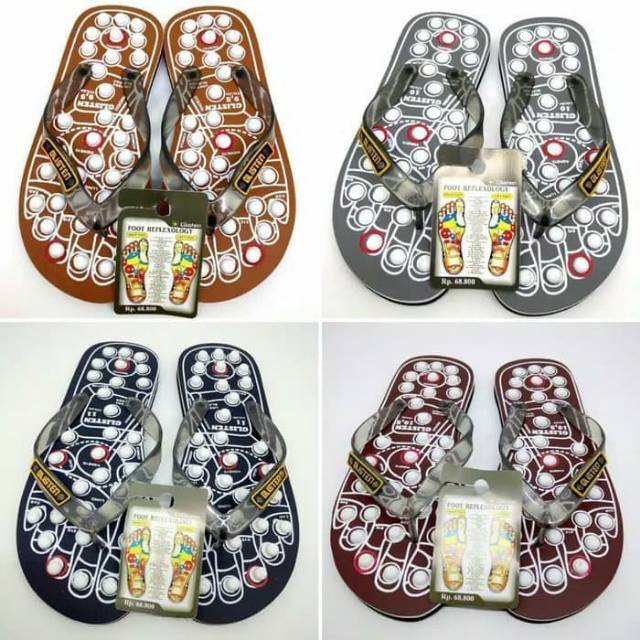 PROMO Sandal  Jepit Therapy Refleksi Glisten  Swiss Warna 