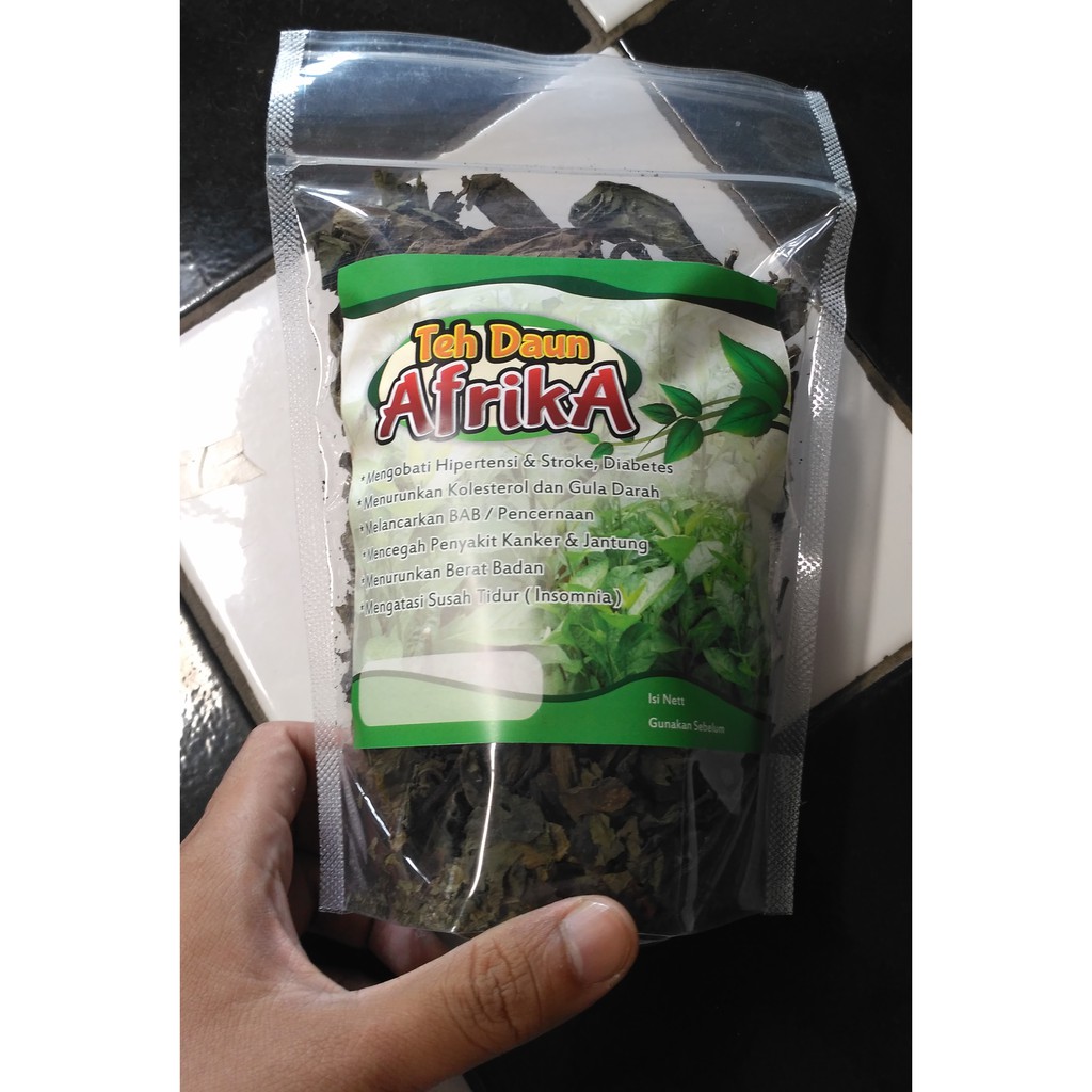 Teh Daun Afrika - Daun Obat - Obat Herbal Seduh Afrika - Herbal Daun Afrika Kering - Teh Daun Afrika