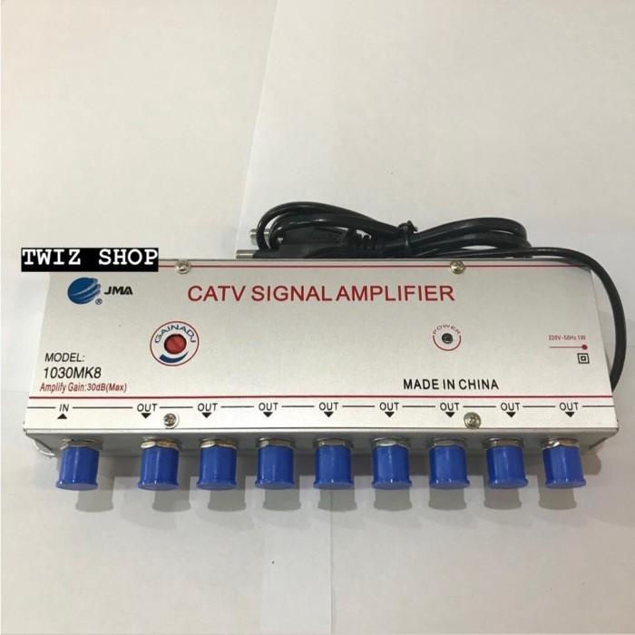 Signal Booster Antena Tv Catv Signal Amplifier 8 Way