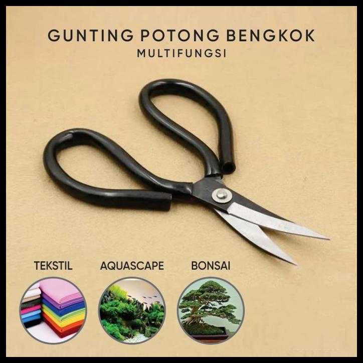 

Gunting Bengkok Kabel Benang Tekstil Jahit Craft Kain Katun Kertas