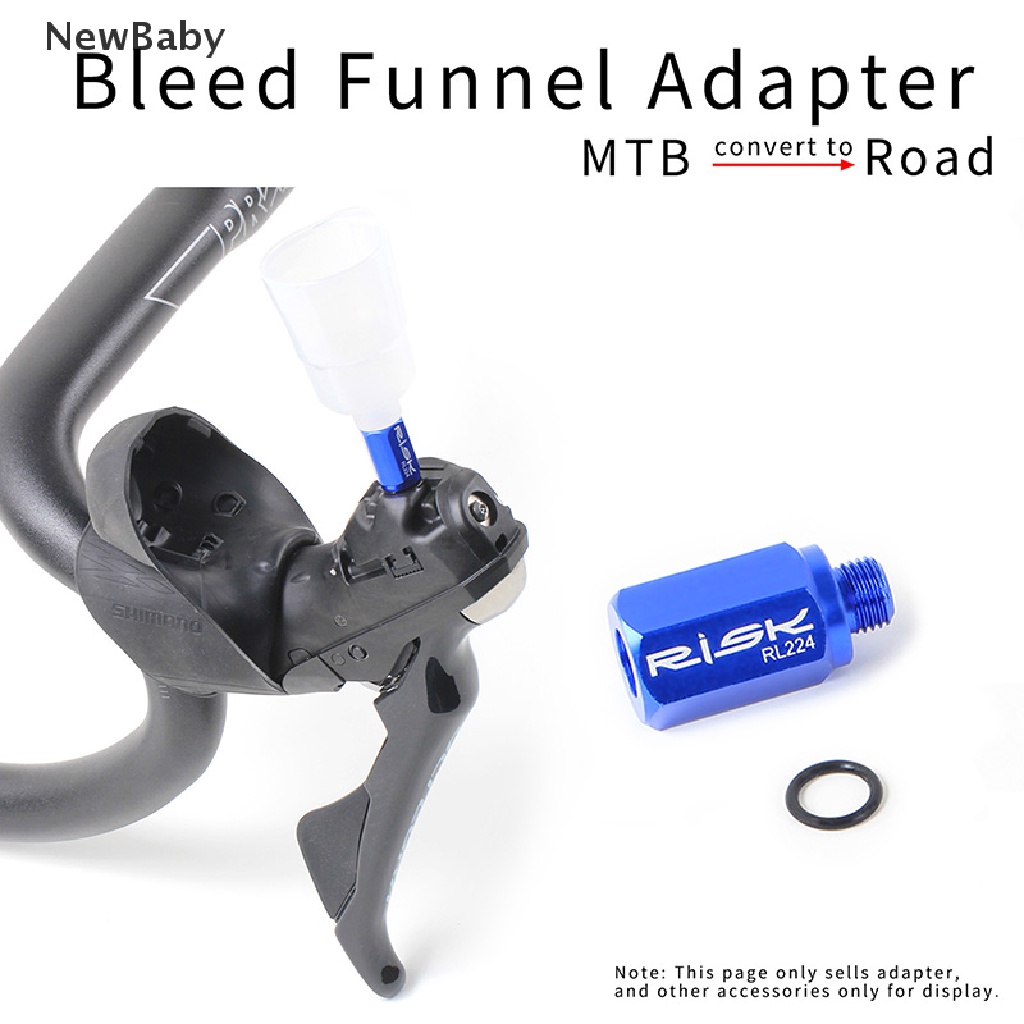 NewBaby RL224 Convert To Road Hydraulic Disc Brake Bicycle Bike Bleed Funnel Adapter ID