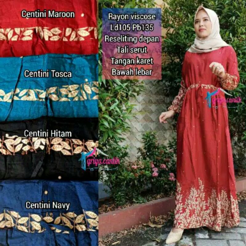 Dira dress rayon viscose / Gamis rayon / gamis grosir
