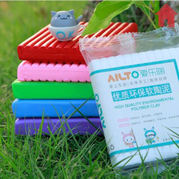 Ailto - polymer clay oven baked 125/250gram 49 warna pilihan