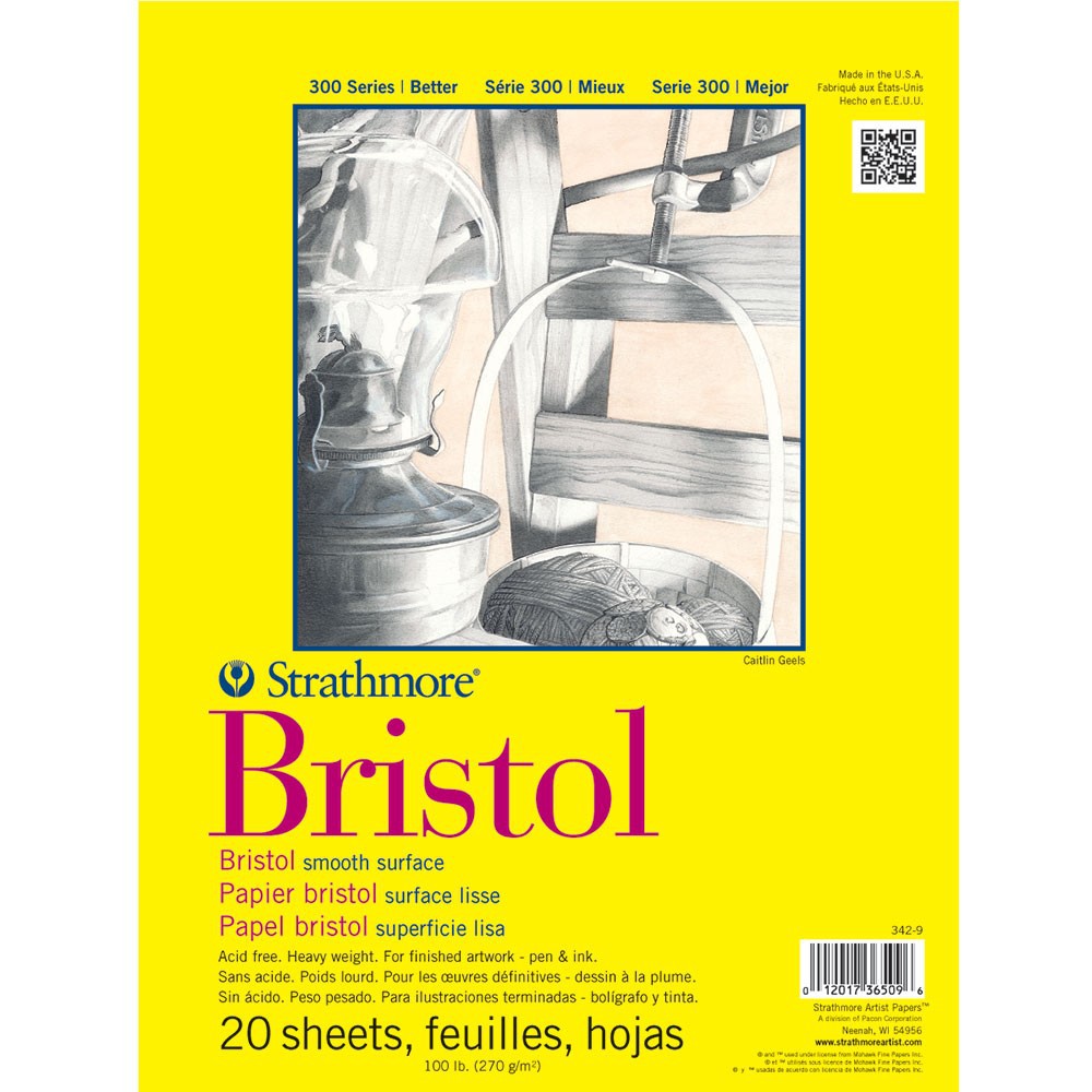 Strathmore - Bristol Smooth Surface Sketch Pad 300 series