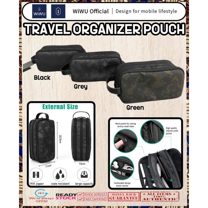 WIWU TRAVEL ORGANIZER Pouch Storage Bag Water resistant