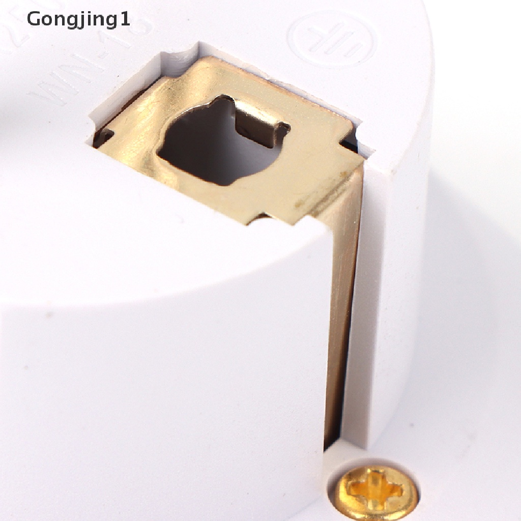 Gongjing1 Adapter Konverter Socket Dinding Universal 2 Pin Bulat AU US UK CN Ke EU