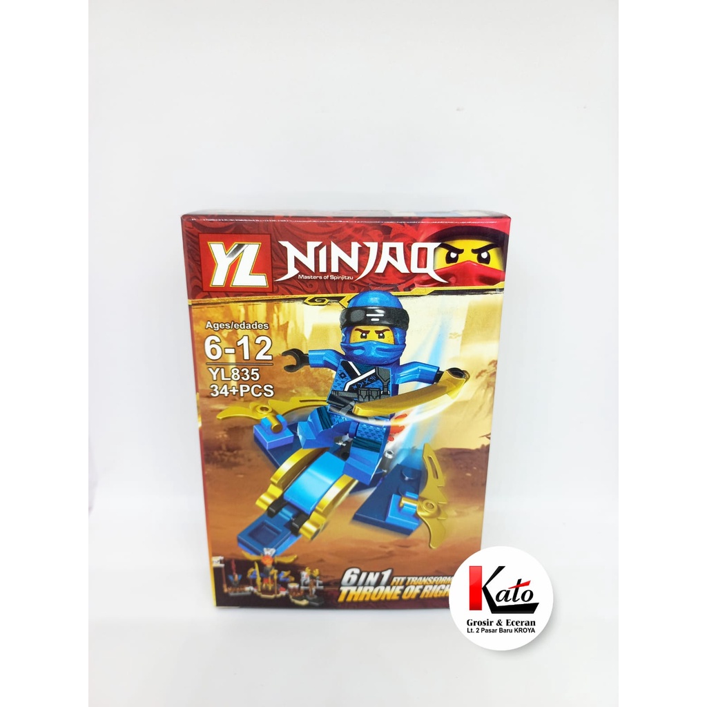 Lego NinjaQ YL/Mainan Lego 6IN1/Mainan Anak