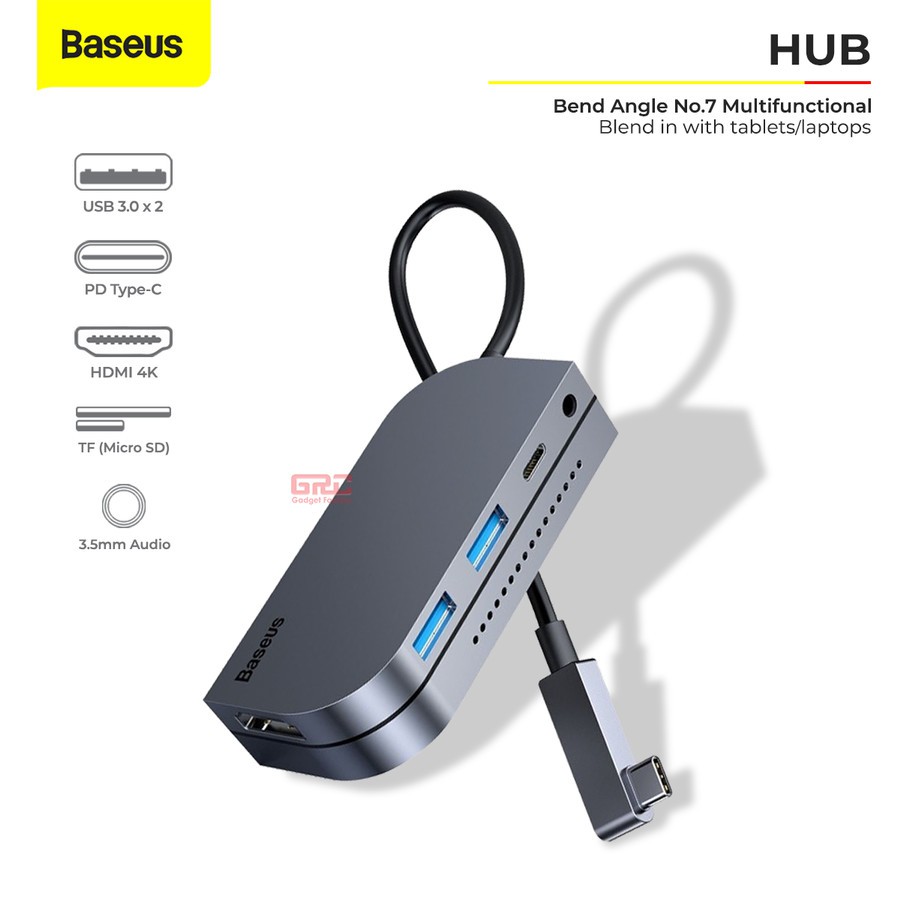 Connverter HUB Type C Baseus Adapter 6 Port HDMI PD Quick Charging 60W