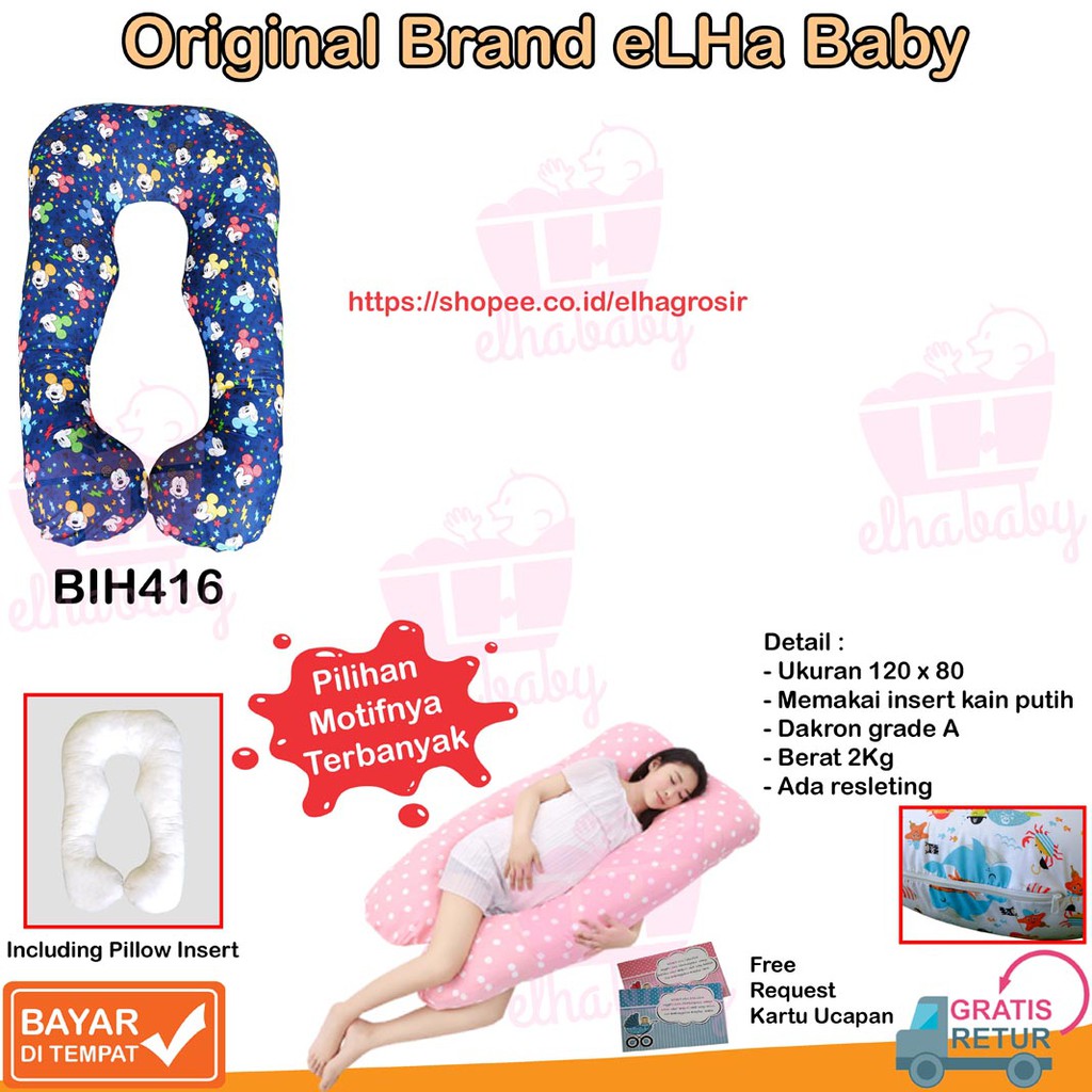 PROMO Maternity Pillow Murah Kebutuhan Ibu Hamil Bantal Hamil Karakter Bantal Ibu Hamil Lucu