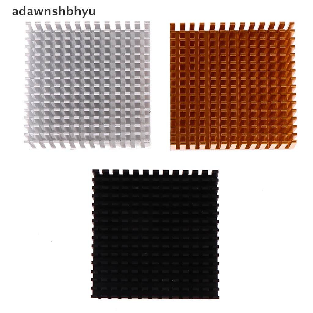 (Adawnshbhyu) Panel Heatsink Power Ic Chip Pendingin Cpu 50x50 X 15mm Bahan Aluminum