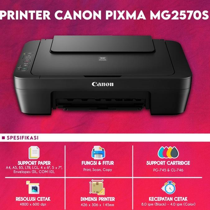 

PRINTER CANON PIXMA MG2570S / MG2577S ALL IN ONE MG-2570 GARANSI RESMI