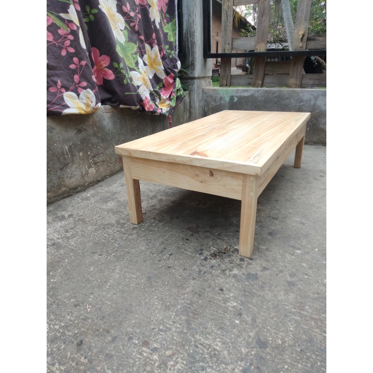 meja lesehan meja belajar meja kayu serbaguna siap pakai kokoh tahan lama p120cm lebar 40cm tinggi50