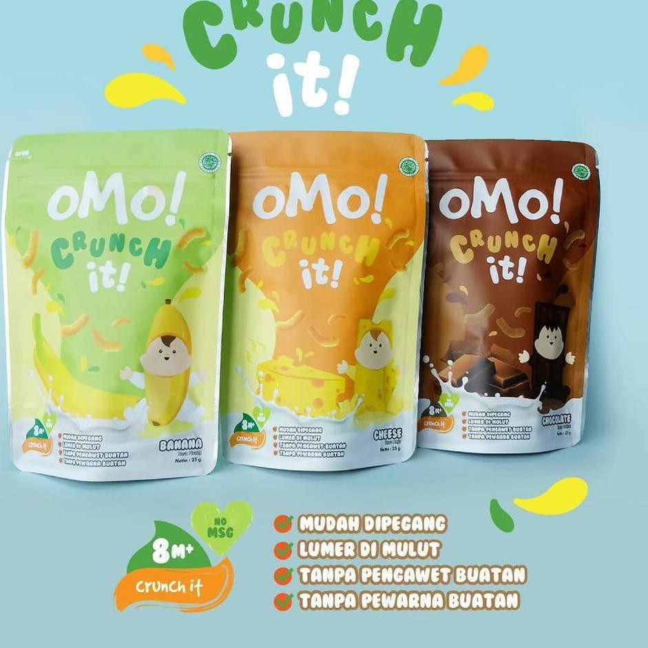 

Seller VSHMQ OMO! Crunch it! Healthy Snack 25gr W39 Ready Stok