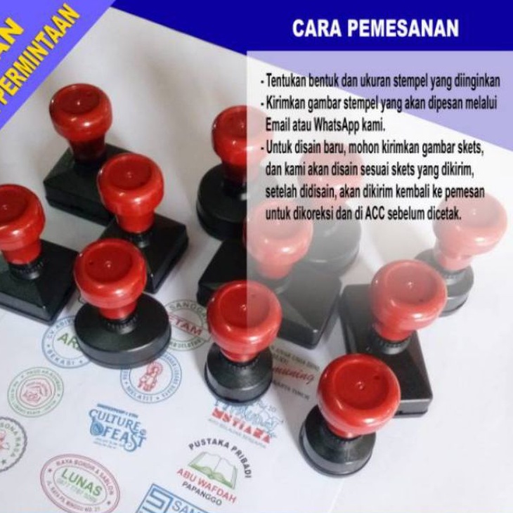 

POEL STEMPEL Stempel otomatis / Stempel kayu / desain custom / murah berkualitas Kota Serang Banten