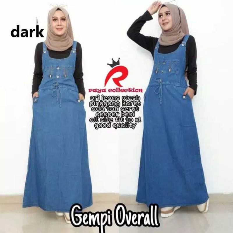 yoshi overall denim kekinian