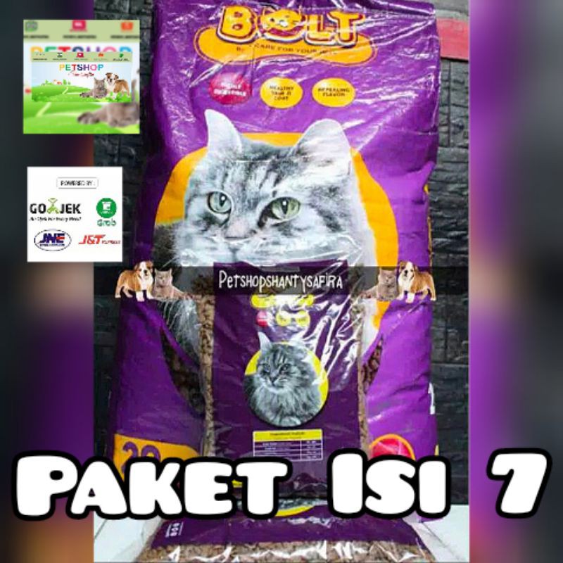 MAKANAN KUCING BOLT IKAN / DONAT / SALMON ISI 7