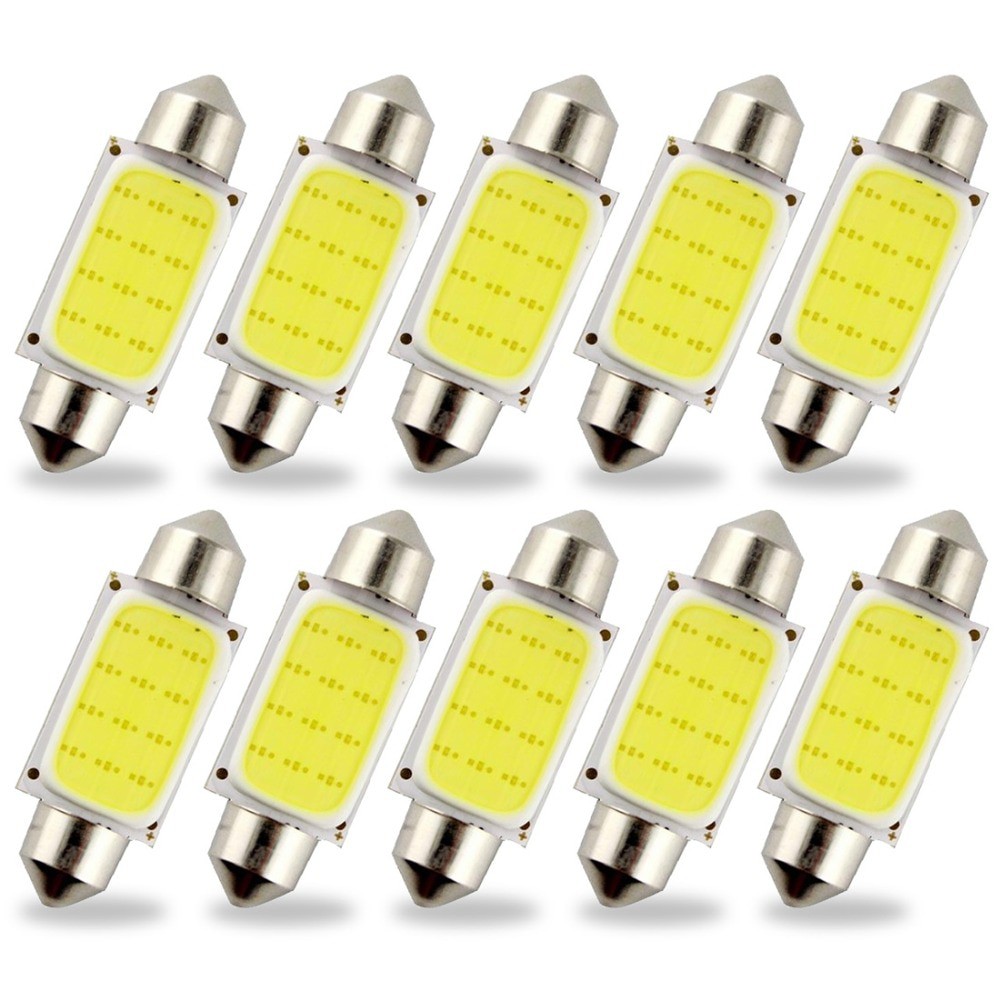 Lampu Interior Mobil LED COB Dome Light c5w BA9S 1 PCS - White