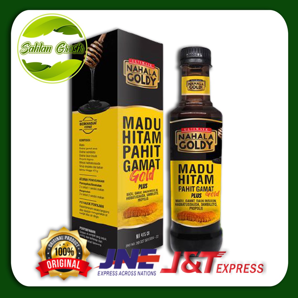 NAHALA GOLDY MADU HITAM PAHIT GAMAT EMAS / MADU HITAM PAHIT GAMAT / MADU PAHIT GAMAT NAHALA GOLDY