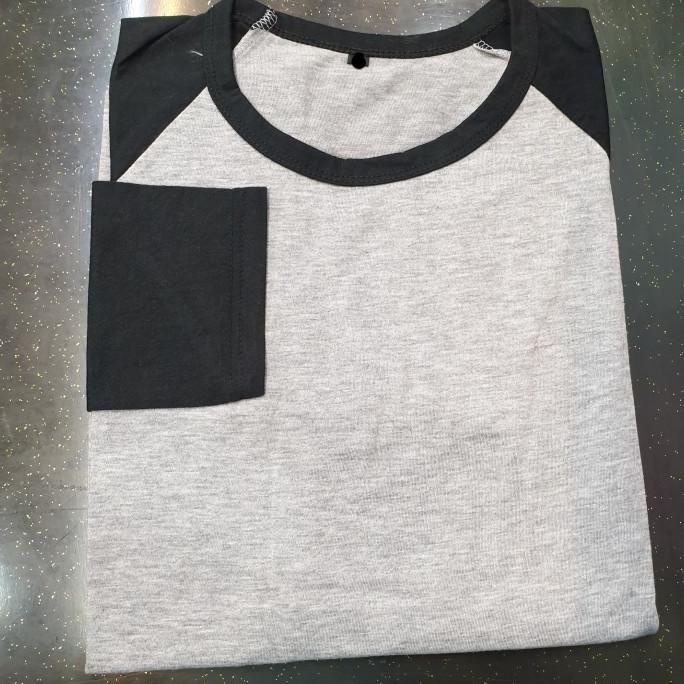 Kaos Raglan Polos Lengan Panjang Warna Netral s2c2 Diminati Banget