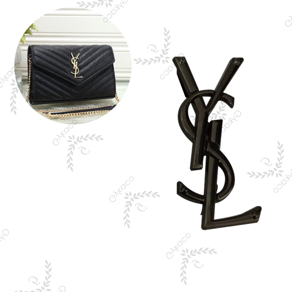 Aksesoris Tas M004 (Logo Tancap Merek YSL) - Aksesoris Tas &amp; Dompet Wanita Fashion (IMPORT)