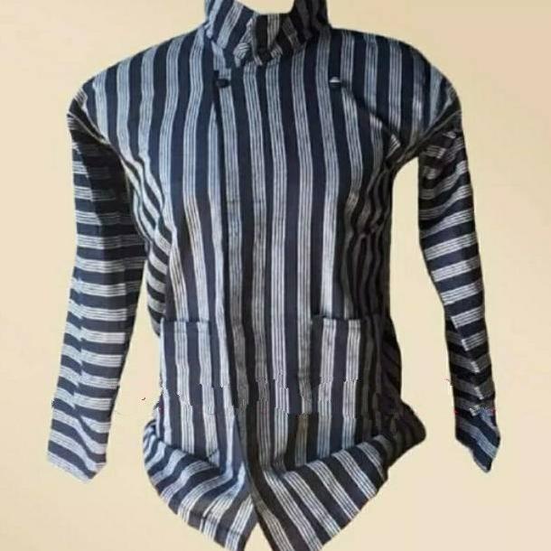 Promo Baju Surjan Lurik Jawa Hitam-Abu/Surjan Dewasa