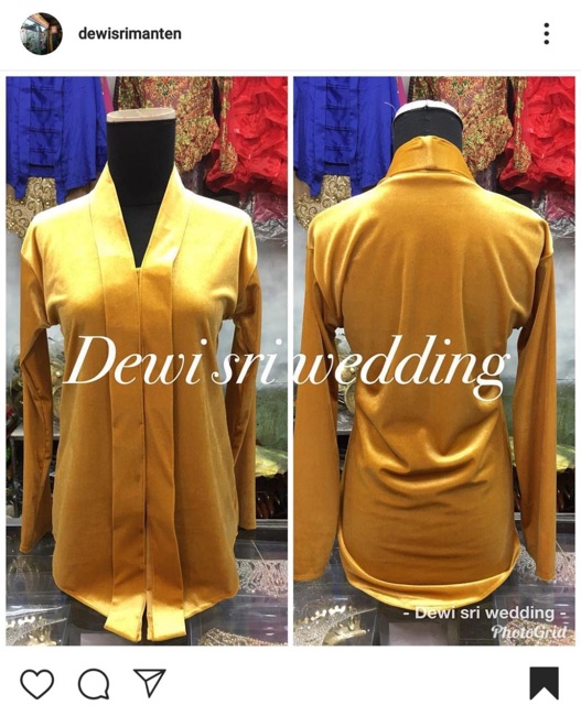 Kebaya bahan bludru/kebaya kutubaru/kebaya bludru/kebaya prewedding