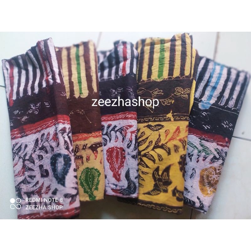 selendang bayi batik tulis madura tebiruan