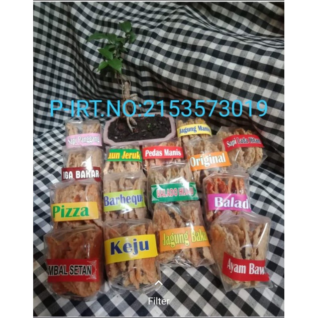 

Keripik tempe mini dapat 10 bungkus