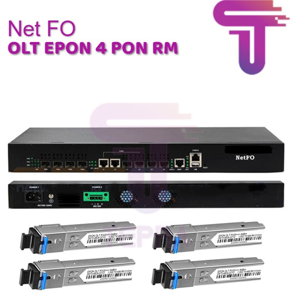 OLT EPON 4 PON (AC 220V + DC 12V) Chassis Rackmount 1U