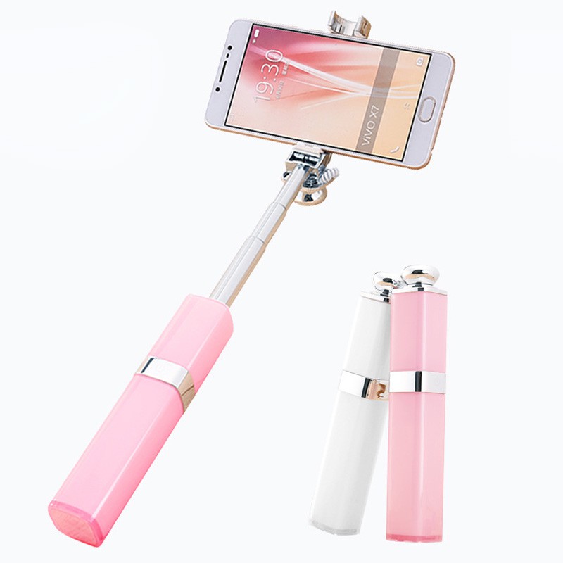 Tongsis Lipstik Super Mini Size Monopod Lipstick Selfie Stick Tongkat Narsis Cantik Noosy Iphone 7